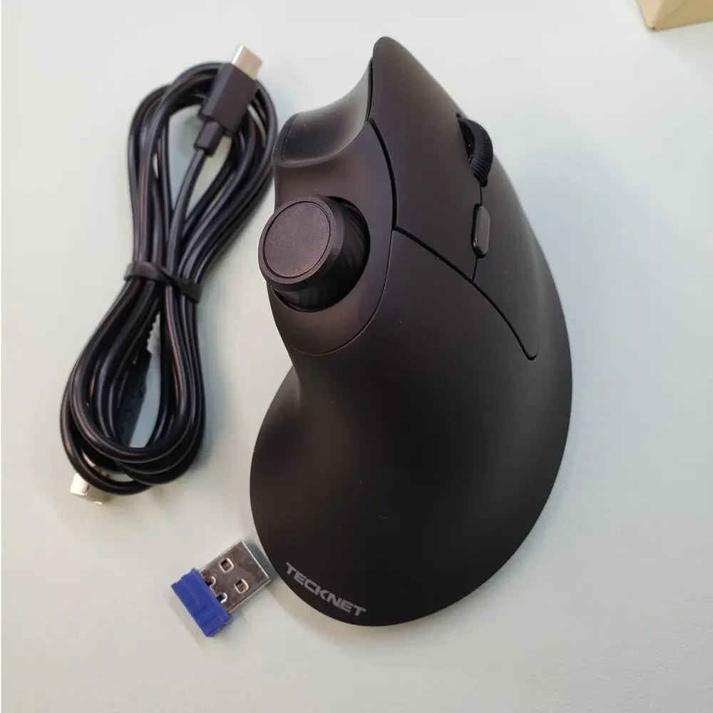 Ergonomic Bluetooth Mouse Rechargeable BT 5.0/5.0+2.4G Vertical Wireless